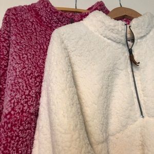 2 New Sherpa style pullover.